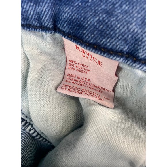 Vintage Y2k Revice Denim Heart Patch Work Jeans Size 27 - Picture 12 of 13